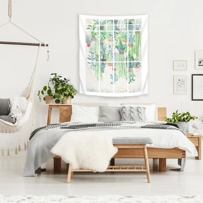 Americanflat Winter In Glasshouses 2 By David Fleck Wall Tapestry
