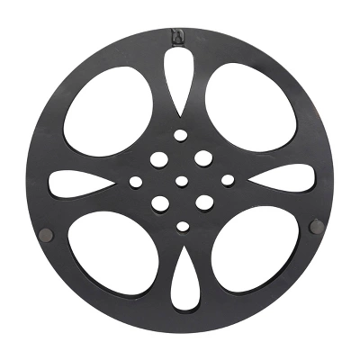 Metal Film Reel Wall Decor Gray - Olivia & May