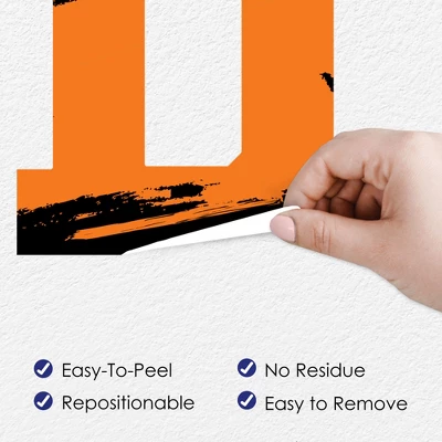 Big Dot Of Happiness Orange Graduation Party Decor - Vinyl Wall Decals - Grad - Image 3