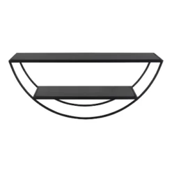 26" X 11" Tancill Half Circle Wall Shelf - Kate & Laurel All Things Decor