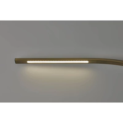 Sonic Arc Floor Lamp With Smart Switch Antique Brass (Includes LED Light Bulb) - Adesso - Image 3