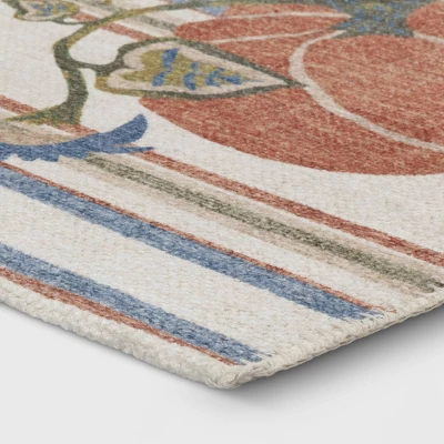 1'8"x2'10" Washable Big Pumpkin Accent Rug Orange - Threshold™ - Image 2