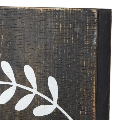 Farmhouse Wood Words And Text Wall Decor Brown - Olivia & May - Image 3