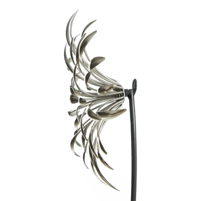 Alloy In Bloom Hanging Metal Wall Sculpture Silver - StyleCraft - Image 3