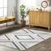 NuLOOM Akari Transitional Diamond Machine Washable Area Rug