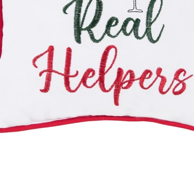 C&F Home Santa's Real Helpers Pillow - Image 2