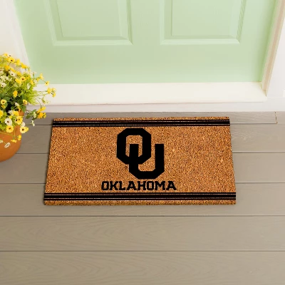 Evergreen University Of Oklahoma Logo Turf Mat, Brown- 28 X 16 Inches Indoor Outdoor Doormat - Image 4