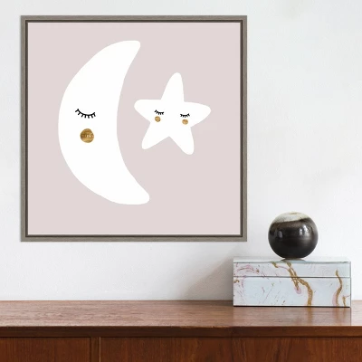 16" X 16" Nap Time I By Victoria Barnes Framed Canvas Wall Art Gray Wash - Amanti Art - Image 4