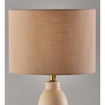 Naomi Table Lamp Beige Speckled Ceramic - Adesso