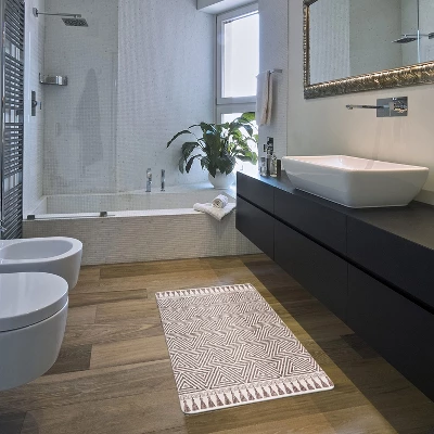 World Rug Gallery Contemporary Geometric Anti-Fatigue Standing Mat - Image 7