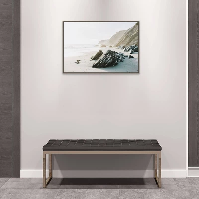 33" X 23" Salerno By Krista Broadway Framed Canvas Wall Art Print - Amanti Art - Image 4