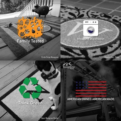 2'x3' ColorStar Bee Hex Door Mat Green - Bungalow Flooring - Image 7