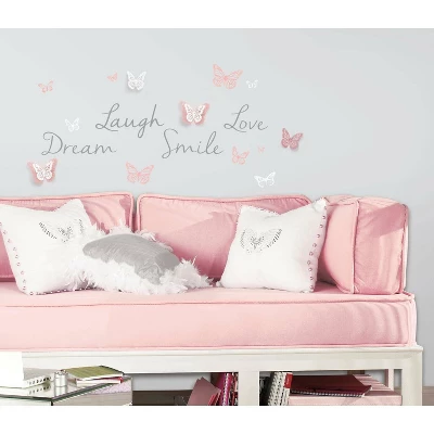 3D Butterfly Dream Peel And Stick Wall Decal - RoomMates - Image 2