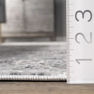 NuLOOM Lola Distressed Medallion Area Rug - Image 2