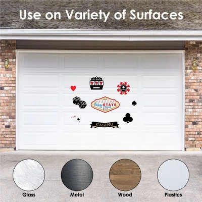 Big Dot Of Happiness Las Vegas - Peel And Stick Casino Party Vinyl Wall Art Stickers - Wall Decals - Set Of 20 - Image 3