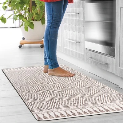 World Rug Gallery Contemporary Geometric Anti-Fatigue Standing Mat - Image 9