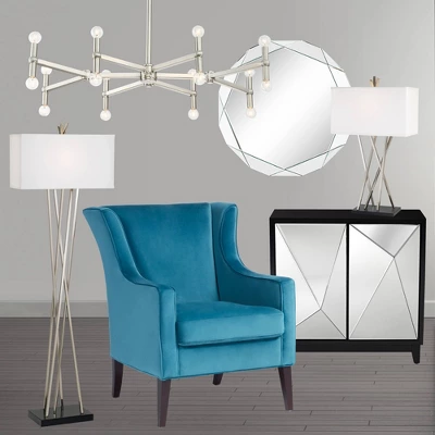 Possini Euro Design Marya Brushed Nickel Chandelier 37 3/4" Wide Modern 16-Light Fixture For Dining Room House Foyer Kitchen Island Entryway Bedroom - Image 7