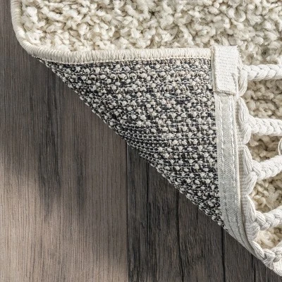 NuLOOM Fatima Cross Cozy Shag Tassel Area Rug - Image 6