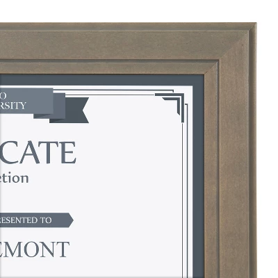 8.5" X 11" Kieva Document Frame Dark Gray - DesignOvation - Image 3