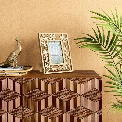 4" X 6" Metal Feather Frame Light Gold - Opalhouseâ„¢