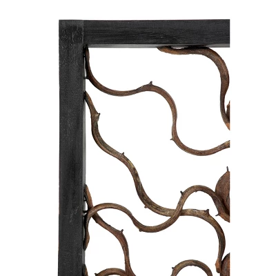 Wood Tree Branch Wall Decor With Black Frame Brown - Olivia & May - Image 11
