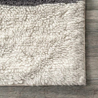 Lauren Liess X RugsUSA - Striped Wool Machine Washable Area Rug - Image 5