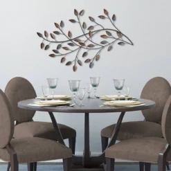 Blowing Leaves Wall Decor Brown - Stratton Home Decor