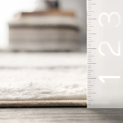 Lauren Liess X RugsUSA - Striped Wool Machine Washable Area Rug - Image 3